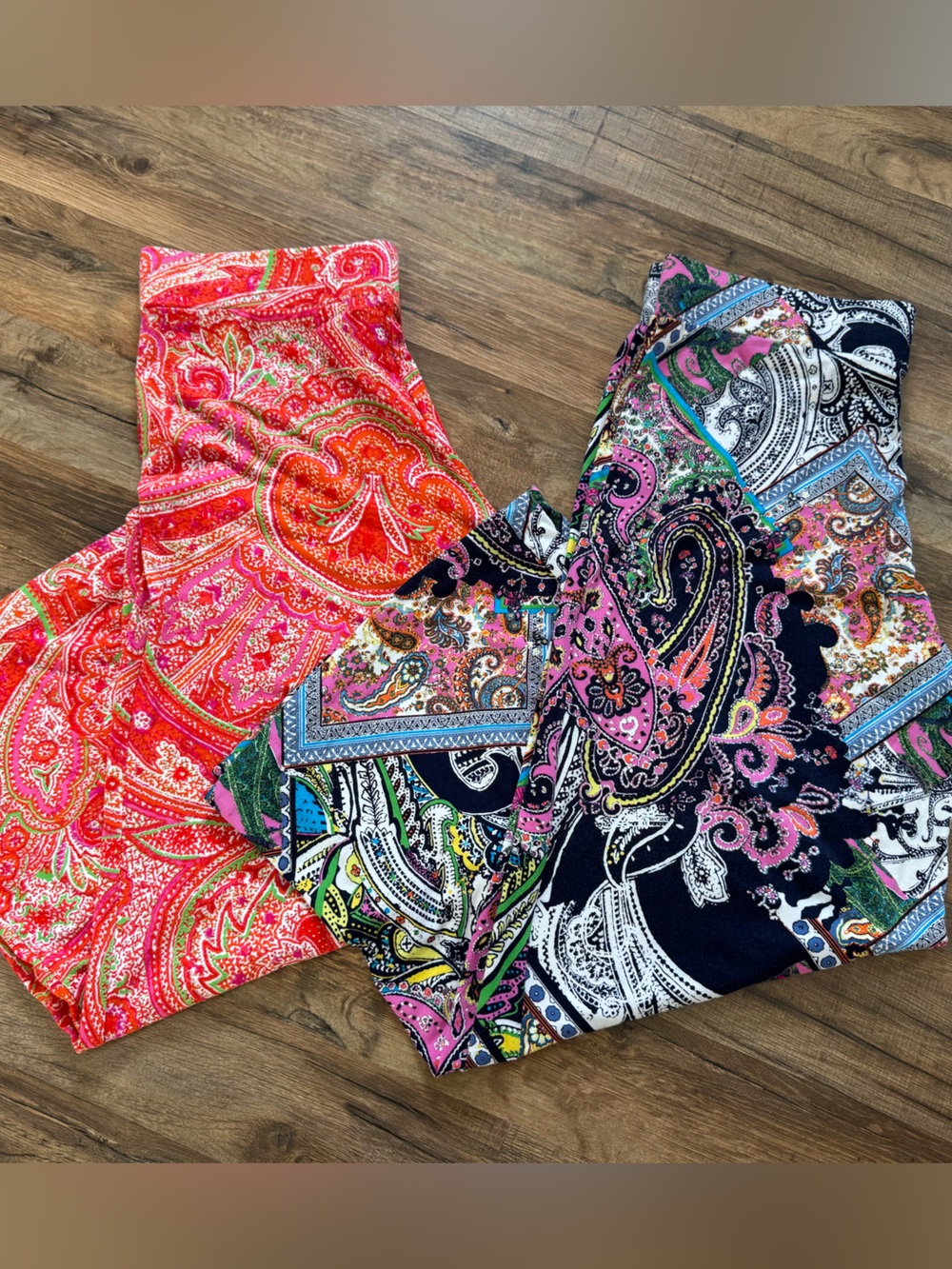Lauren Ralph Lauren Paisley Palazzo Pants Bundle - Boho Chic Resort - PM
